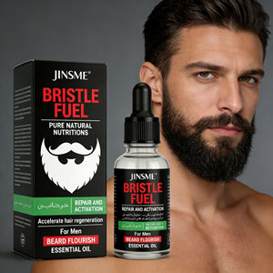 Fabricación de Aceite para Barba Personalizado ODM/OEM - Mezcla de Jengibre, Romero, Semilla de Pomelo y Vitamina E 30ml Aceite Nutritivo para Barba de Fijación Fuerte - Product Image 5