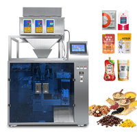 Sacs à fermeture éclair préformés en plastique pour aliments, en acier inoxydable automatique, haute précision, pour noix, grains de café, graines, fruits secs, granulés