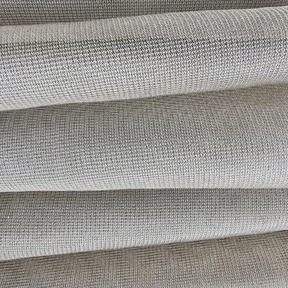 Prezzo all'ingrosso tessuto a rete in argento 100% fibra per baldacchino a letto con blocco delle radiazioni