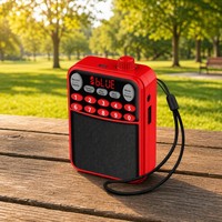 Radio numérique portable et haut-parleur avec écran, carte TF, lecteur USB, radio FM, batterie rechargeable 5.0 pour une utilisation en extérieur