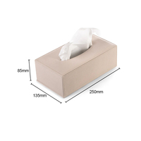 Décoration de boîte à serviettes en cuir de luxe léger simple moderne nordique maison porte-serviettes en tissu