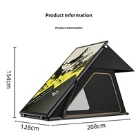 Tente de toit ultra-fine quatre saisons de style Ridge, en alliage d'aluminium, design triangulaire, entièrement automatique, à déploiement rapide, double couche