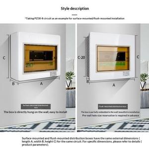 Boîtier de distribution d'énergie miniature 230/400V AC, boîte de protection pour éclairage intérieur, ignifuge, panneau transparent en PC, résidentiel et public - Product Image 5