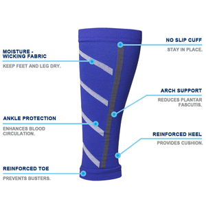 Wholesale Calf <strong>Compression</strong> Sleeves for Men Women Support Runners Leg Sleeve Shin <strong>Splints</strong> Pain Relief Footless <strong>Compression</strong> Socks - Product Image 3