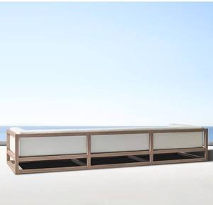 Sofá Minimalista de Madera Nórdica Contemporáneo, Sofá de Teca de Lujo Moderno para Exteriores - Product Image 3