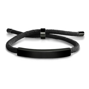 <span class=keywords><strong>Bracelet</strong></span> en acier inoxydable plaqué or PVD avec gravure personnalisée de lettres, tube carré, <span class=keywords><strong>fil</strong></span> tressé, <span class=keywords><strong>bracelet</strong></span> en acier titane réglable, <span class=keywords><strong>bracelet</strong></span> en tube de corde - Product Image 6