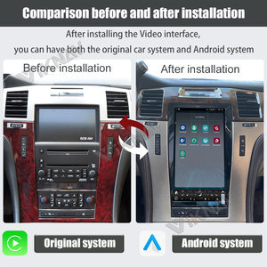 Navigation GPS à écran vertical pour <span class=keywords><strong>Cadillac</strong></span> Escalade 2007-2014 Android Auto Stereo autoradio lecteur multimédia unité principale 128GB - Product Image 5
