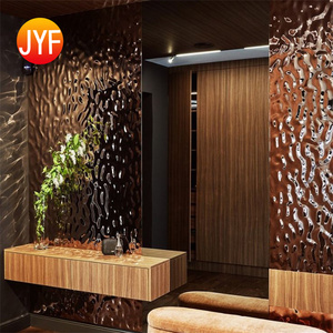 H6017 201 304 316 3d 물 리플 스테인레스 스틸 패널 리플 스테인레스 스틸 - Product Image 1