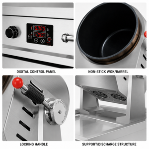 Máquina de Cocina Industrial de Acero Inoxidable de Alta Resistencia, Robot Wok Automático Profesional de 5000W para Cocina Central - Product Image 2