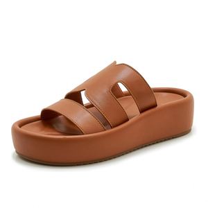 2025 <b>Summer</b> Spring New Fashion Lightweight Disposable Waterproof Arch Support Flat Thick Sole Sandals Large Size 36-43 - Product Image 1