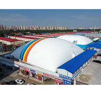 Vente chaude Grande structure gonflable en membrane PVDF, structures gonflables pour terrains de padel, structures gonflables pour terrains de tennis, dômes gonflables