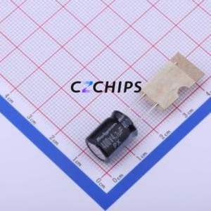 ตัวเก็บประจุอิเล็กโทรไลต์อะลูมิเนียมแบบ Through-Hole รุ่น 400PX4R7MEFCT810X12.5 ขนาด D10xL12.5 มม. 4.7uF 20% 400V 5 มม. - Product Image 1