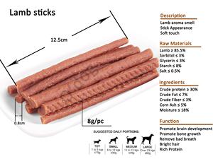 O'dog Tira de cordero de 12,5 cm Alimentos de cordero natural Golosinas para perros Palos al por mayor Snacks para perros Tiras de cordero para mascotas sin grano Comida para perros - Product Image 2
