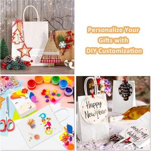 Vente en gros d'emballages à emporter pour la restauration rapide, personnalisés avec logo, durables, biodégradables, fournitures de restauration, sac en papier kraft - Product Image 4