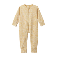 Combinaison pour bébé en coton biologique, pyjama pour nouveau-né, fermeture éclair bidirectionnelle, pyjama pour bébé durable, vêtements pour bébé à impression personnalisée, vêtements de nuit en jersey