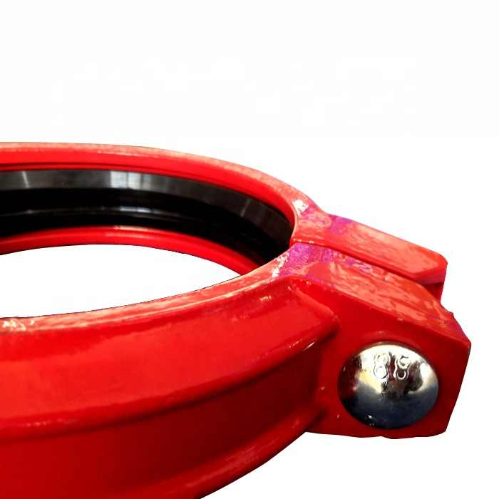 Made in China Ductile Cast Iron Mechanical Fire Fighting Grooved Pipe Fittings Coupling