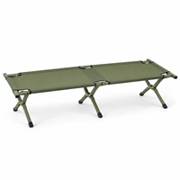 Lit de camp pliable portable en alliage d'aluminium, moderne et simple, pour extérieur, secours d'urgence et pause déjeuner, en acier, vente en gros