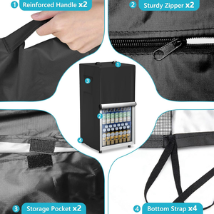 Funda para Refrigerador Impermeable y a Prueba de Polvo, Fundas para Refrigeradores de Exterior, Aptas para Congeladores Verticales/Refrigeradores de Bebidas - Product Image 5