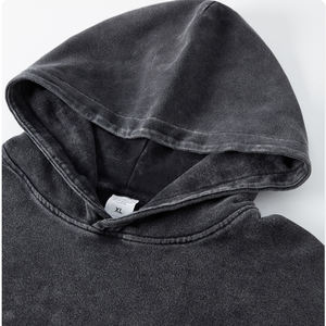 เสื้อฮู้ดดี้โอเวอร์ไซส์แบบปรับแต่งได้ ผ้าฝ้าย 100% ซักแล้ว น้ำหนักมาก 450gsm สไตล์สตรีทแวร์ พิมพ์ลายพัฟฟ์ แบบยูนิเซ็กส์ - Product Image 2