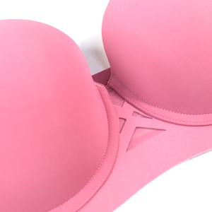 Soutien-gorge <span class=keywords><strong>sans</strong></span> couture pour femme, grande taille, doux, à maintien élevé, <span class=keywords><strong>avec</strong></span> armatures, en maille, confortable, push-up, <span class=keywords><strong>avec</strong></span> logo personnalisé - Product Image 4