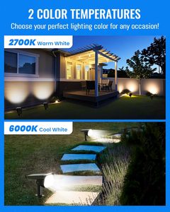 Black IP65 Waterproof Solar Garden Spot <b>Light</b> 24 SMD2835 <b>LEDs</b> 6000K Daylight Wireless Control for Outdoor Landscape Lighting - Product Image 2