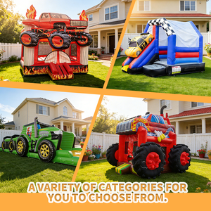 Château gonflable de <span class=keywords><strong>voiture</strong></span> de course de <span class=keywords><strong>location</strong></span> commerciale avec glissière et ventilateur pour la <span class=keywords><strong>location</strong></span> d'affaires d'enfants - Product Image 6