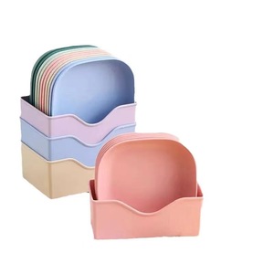 Multifunctional Household Desktop Storage Tray Living Room Base Bone Spitting Dish Garbage Tray Dining Table Disposable Plates - Product Image 4