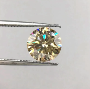 Diamante CVD Cultivado en Laboratorio, Certificado por IGI, 2 Quilates, Amarillo, VS1, Corte Redondo, Calidad 3EX, Piedra Suelta para Joyería Fina Personalizada, Anillos de Novia, Bodas - Product Image 1