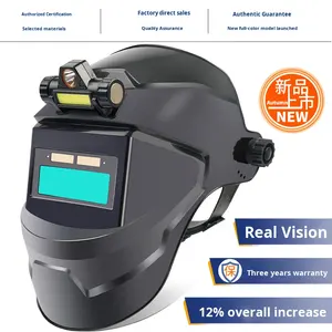 Helm Las dengan Penggelapan Otomatis yang Dipasang di Kepala dengan Masker Pelindung Ringan Setengah Pandangan yang Dapat Menggelapkan Secara Otomatis untuk Pengelasan Argon Arc. - Product Image 4