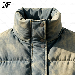 XUFEI originale <span class=keywords><strong>blu</strong></span> di alta qualità <span class=keywords><strong>cappotto</strong></span> lavato Vintage colore personalizzato dei pesi massimi avvertono piumino d'anatra per gli uomini - Product Image 3