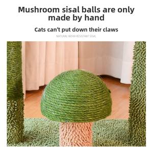 Kaktüs Kedi Ağacı Tırmalama Direği Yatak Hepsi Bir Arada Küçük Sisal MX48 Karton Kaynak Fabrika Sınır Ötesi Dış Ticaret Toptan Satış - Product Image 3