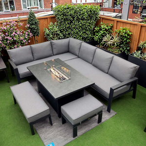 Thiết kế hiện đại sân vườn đồ nội thất sang trọng powdercoated nhôm vườn sofa Set cho khách sạn biệt thự - Product Image 1