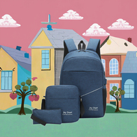 Sac à dos en toile pour filles avec détails en peluche, motif de dessin animé, idéal pour les étudiantes - Meilleure vente