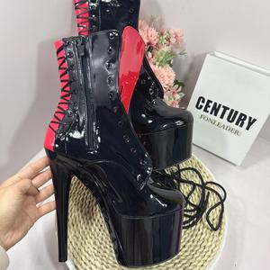 <span class=keywords><strong>Botines</strong></span> Sexy para Mujer con Tacones de Aguja de 20 cm y 18 cm para Pole Dance, Zapatos de Plataforma con Cordones para Dama - Product Image 3