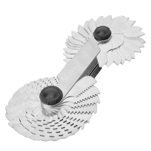 Jauge de pas de vis métrique, impérial et US SAE <span class=keywords><strong>Whitworth</strong></span> 55 degrés et métrique 60 degrés pour la mesure industrielle - Product Image 2