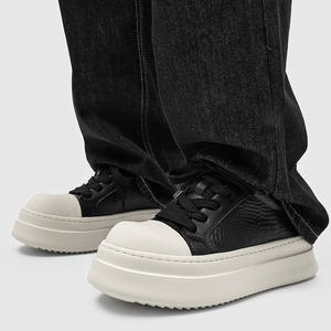 รองเท้าผ้าใบสไตล์สปอร์ตอเนกประสงค์ ดีไซน์ยกนิ้วเท้าขึ้น ทันสมัย สไตล์ลำลอง รองเท้าผู้ชายใส่สบาย เทรนด์สตรีท รองเท้าสเก็ตบอร์ด - Product Image 3