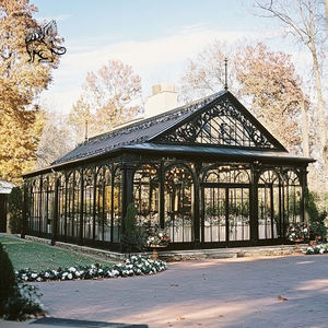 18*9 * H6m grand jardin extérieur en métal Gazebos fer forgé serre mariage verre véranda - Product Image 6