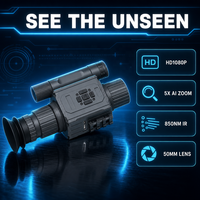 Lunette de vision nocturne pour la faune, monoculaire, laser IR 940nm, 1080P HD, grossissement 5x, portée 200-400m, pour l'observation nocturne, en stock