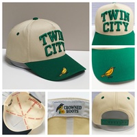 Gorra de béisbol de sarga de algodón lavada con efecto desgastado, estilo Dad Hat, de 5 paneles, con bordado 3D bicolor, visera en A, correa ajustable y logotipo personalizado