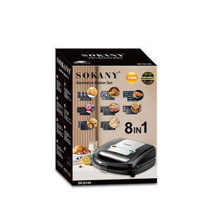 Máquina <span class=keywords><strong>para</strong></span> Desayunos Multifunción 8 en 1 con Revestimiento Antiadherente, Placas Desmontables, Máquina <span class=keywords><strong>para</strong></span> Hacer Sándwiches y Waffles - Product Image 4