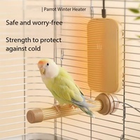 Perchoir Chauffant pour Oiseaux – Station Chaude à Chauffage Rapide et Uniforme, Facile à Nettoyer, Anti-ébavurage, Prend en Charge l'Alimentation Externe