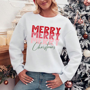 Color puro patrón de letras Simple blanco mujer <span class=keywords><strong>Sudadera</strong></span> con capucha otoño pareja ropa Casual tamaño grande logotipo personalizado Navidad <span class=keywords><strong>Sudadera</strong></span> con capucha - Product Image 2