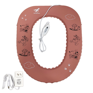 Coussin de siège de toilette chauffant en silicone imperméable pour la maison, avec protection et stérilisation, en caoutchouc souple, pour les soins capillaires - Product Image 2