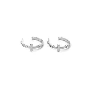 <b>Crystal</b> <b>Earrings</b> 316L Stainless Steel PVD Gold Plating Sustainable Resistant <b>Studs</b> For Women Fashion Jewelry - Product Image 1