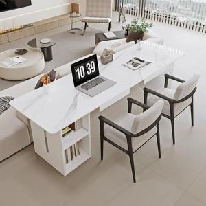 Modern Simple White Wood <strong>Desk</strong> with Drawer Multi-Functional Computer Table <strong>for</strong> <strong>Small</strong> Apartment <strong>Office</strong> - Product Image 3