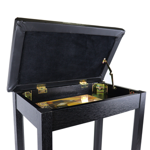 <strong>Piano</strong> <strong>Stool</strong> Household Wooden <strong>Piano</strong> Bench <strong>with</strong> Bookcase Single Practice Bench Large Capacity <strong>Storage</strong> Thickened Iron Frame - Product Image 2