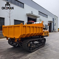 Nouveau Dumper sur Chenilles Lourd OKEMAN 10 Tonnes Diesel Euro 5 8x4 avec Boîte de Vitesses Rapide Gauche, Performances Stables et Éprouvées pour Opérations Agricoles Fixes à Grande Échelle