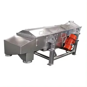 Manufacturer Linear Vibration Sieve Separator Machine For Wood Stones Soil Pellet Linear Sieving Machine