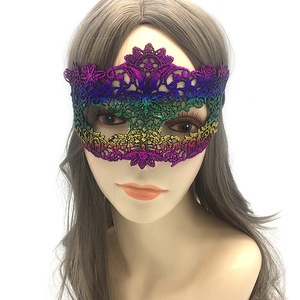 Maschera per Occhi <span class=keywords><strong>Sexy</strong></span> e Divertente per Halloween, Accessorio per Cosplay e Spettacoli, Maschera Dorata in Pizzo per Feste di Halloween - Product Image 6