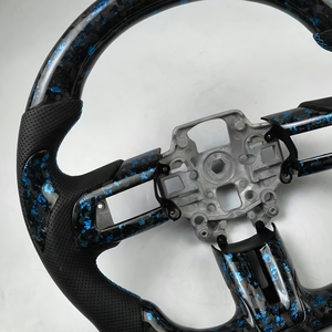 Volant de voiture en fibre de carbone compatible avec Ford <span class=keywords><strong>Mustang</strong></span> GT350 GT500 GT <span class=keywords><strong>V6</strong></span> 2015 2016 2017 2018 2019 2020 2021 2022 GT Shelby - Product Image 3